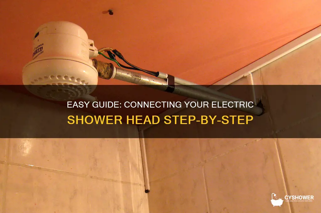 how to connect electric shower head