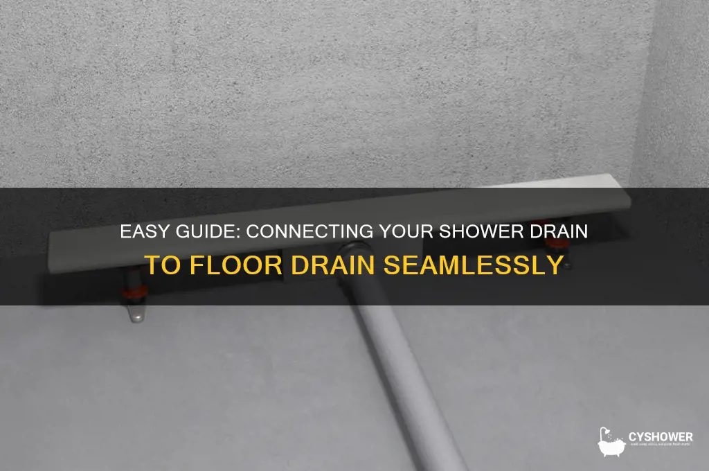 how to connect shower drain to floor drain