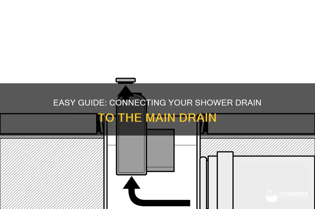 how to connect shower drain to main drain