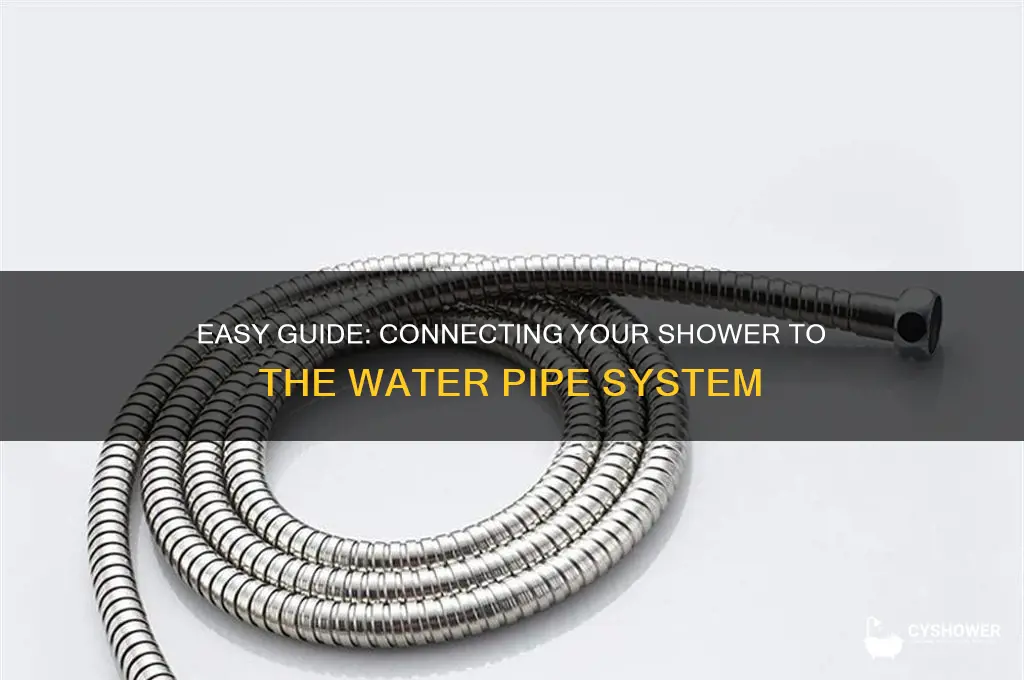 how to connect shower to water pipe