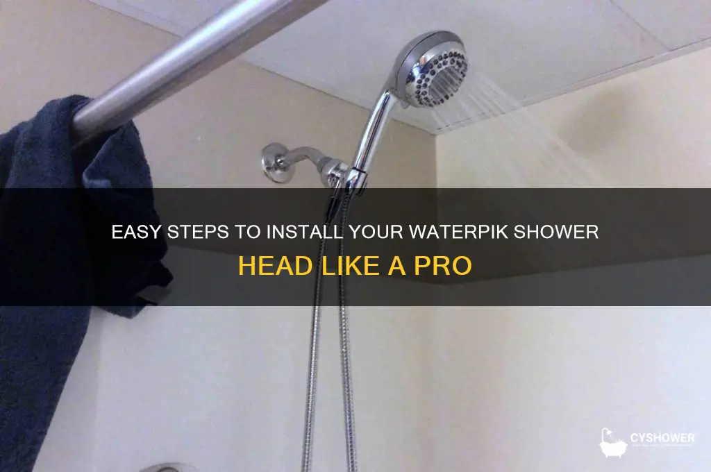 how to connect waterpik shower head
