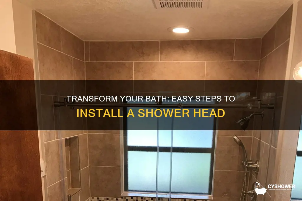 how to convert your bath into a shower head