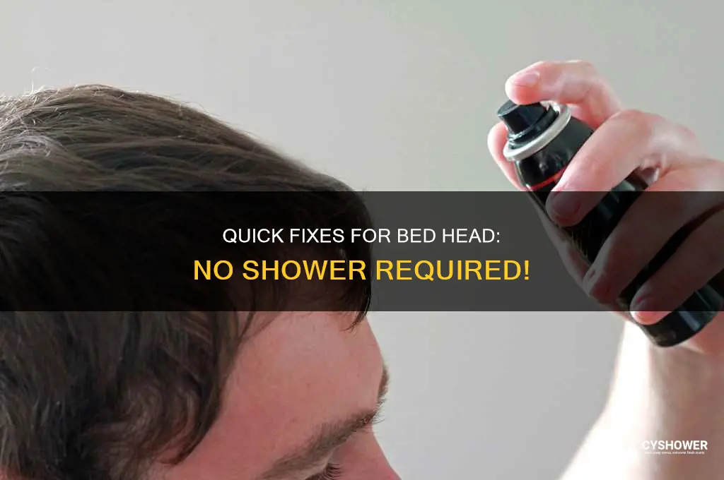 how to correct bed head without shower