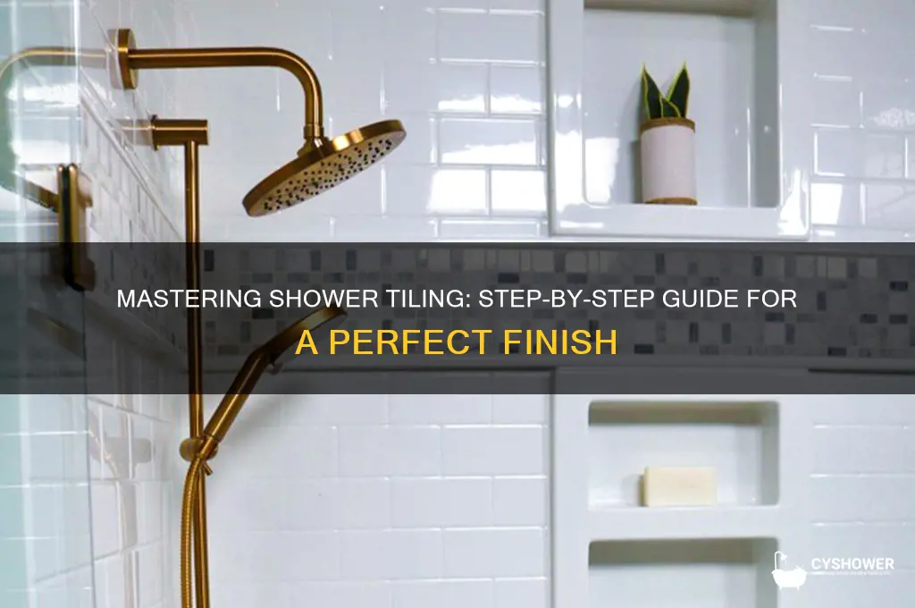 how to correctly tile a shower