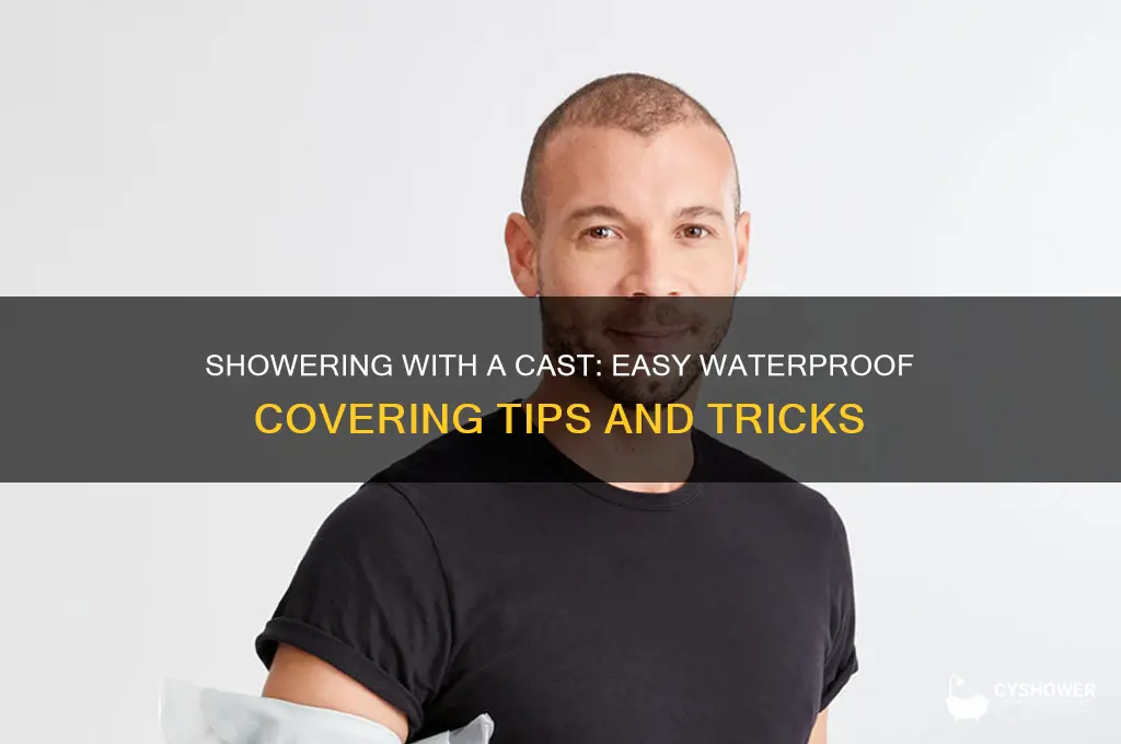 how to cover a cast to take a shower