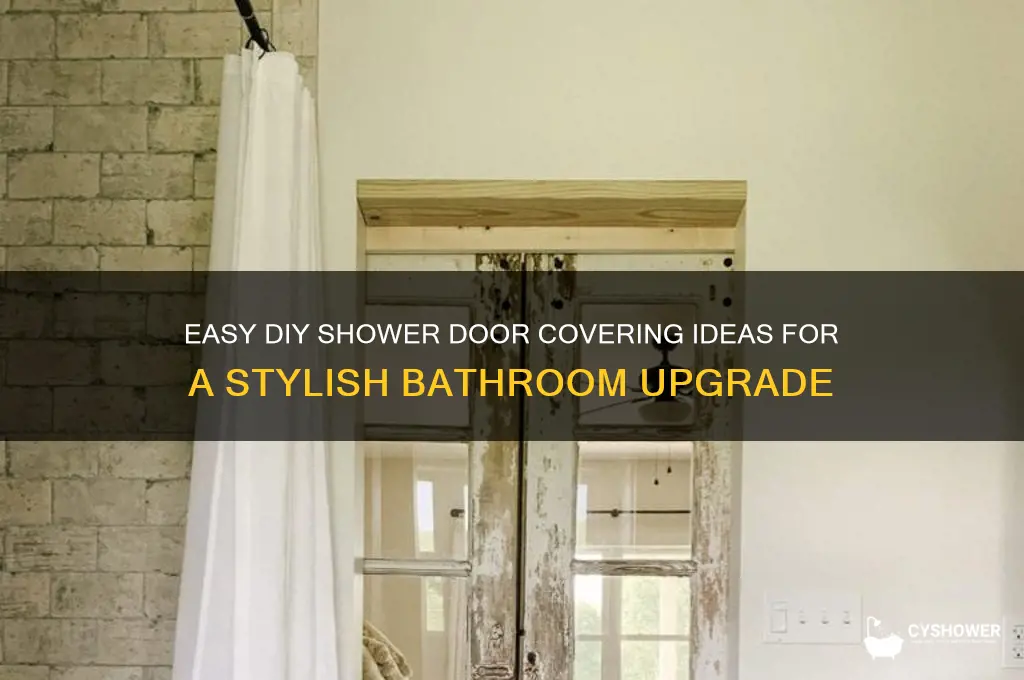 how to cover a shower door