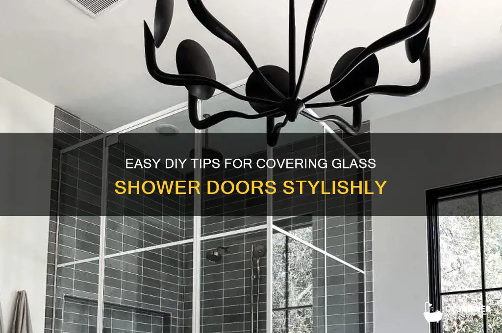 how to cover glass shower doors