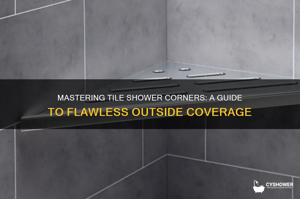 how to cover outside corner of tile shower