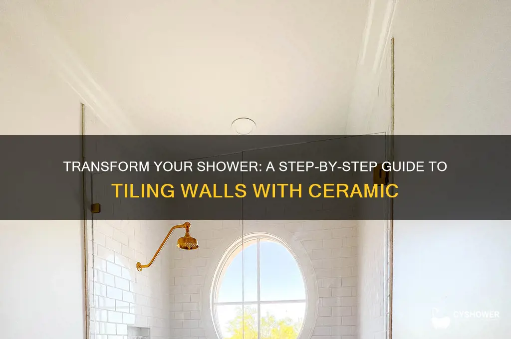 how to cover shower walls with ceramic tile