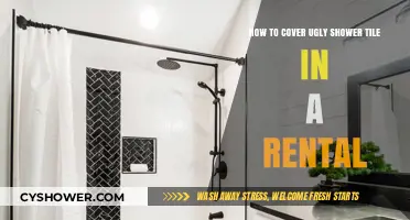 Quick Rental-Friendly Shower Tile Makeover: Hide Ugly Tiles Easily