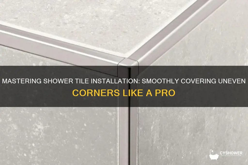 how to cover uneven corners in shower tile
