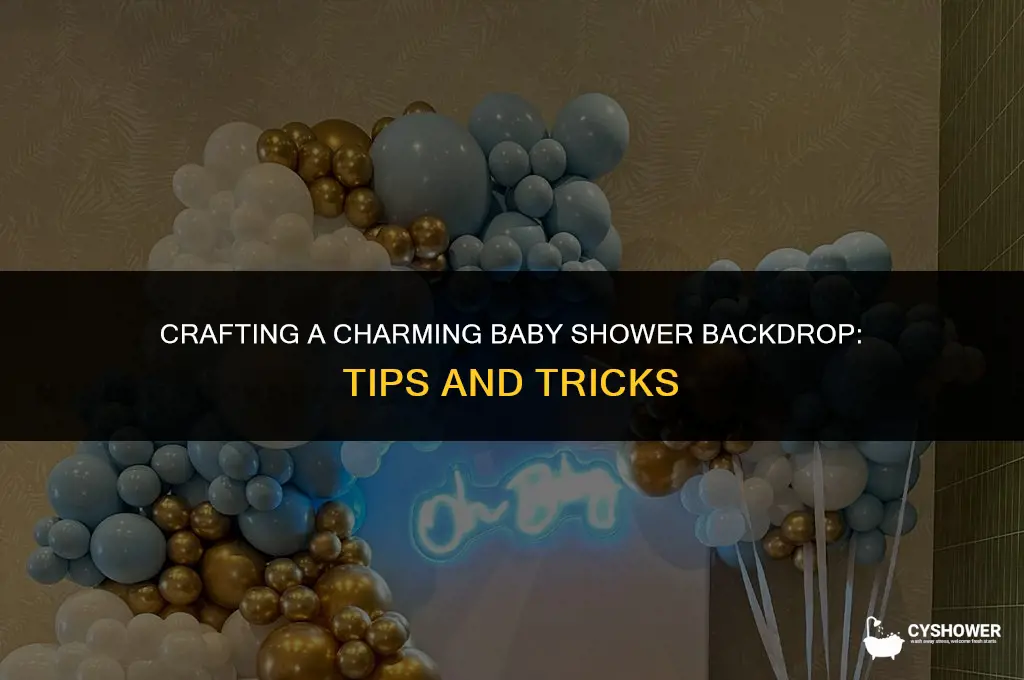 how to create a baby shower backdrop
