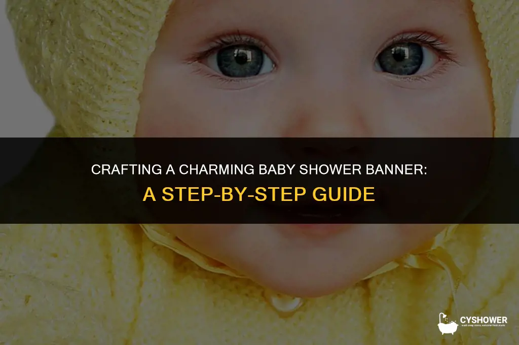 how to create a baby shower banner
