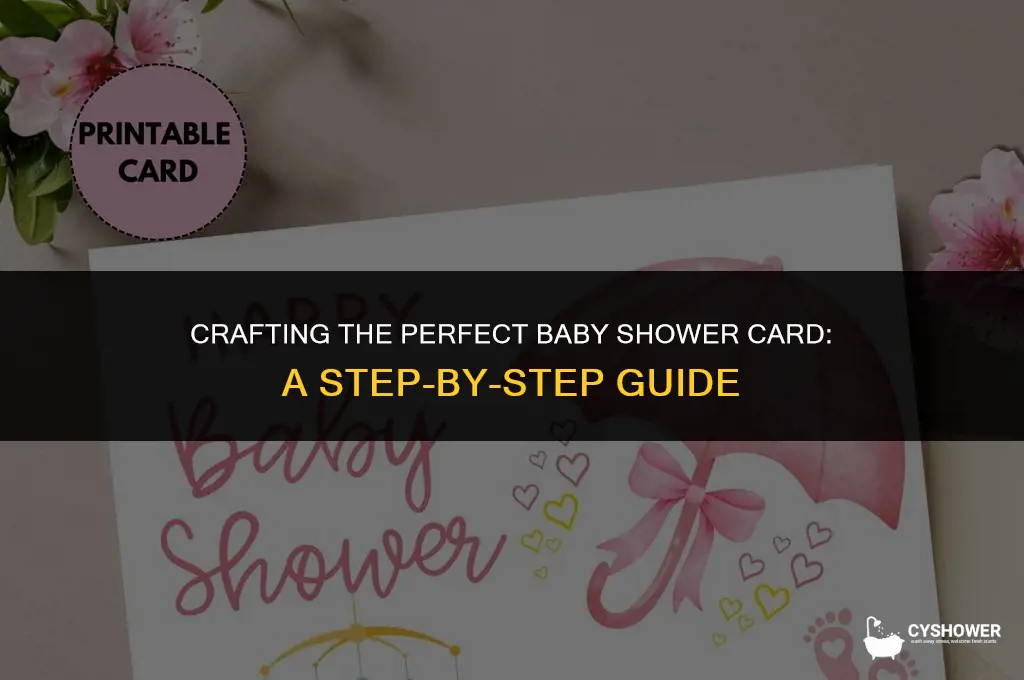 how to create a baby shower card