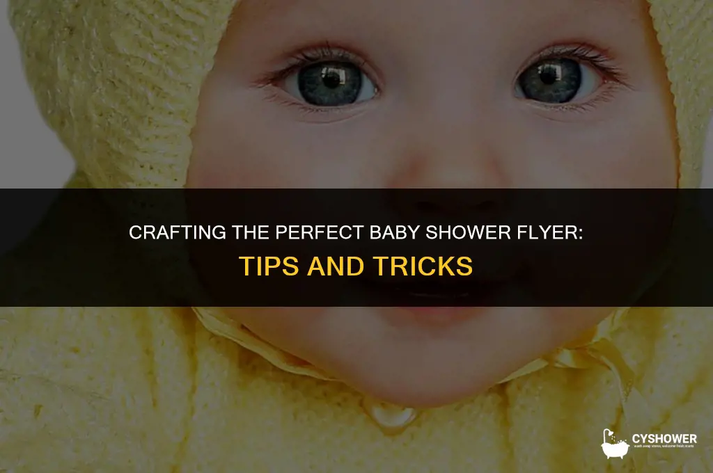 how to create a baby shower flyer