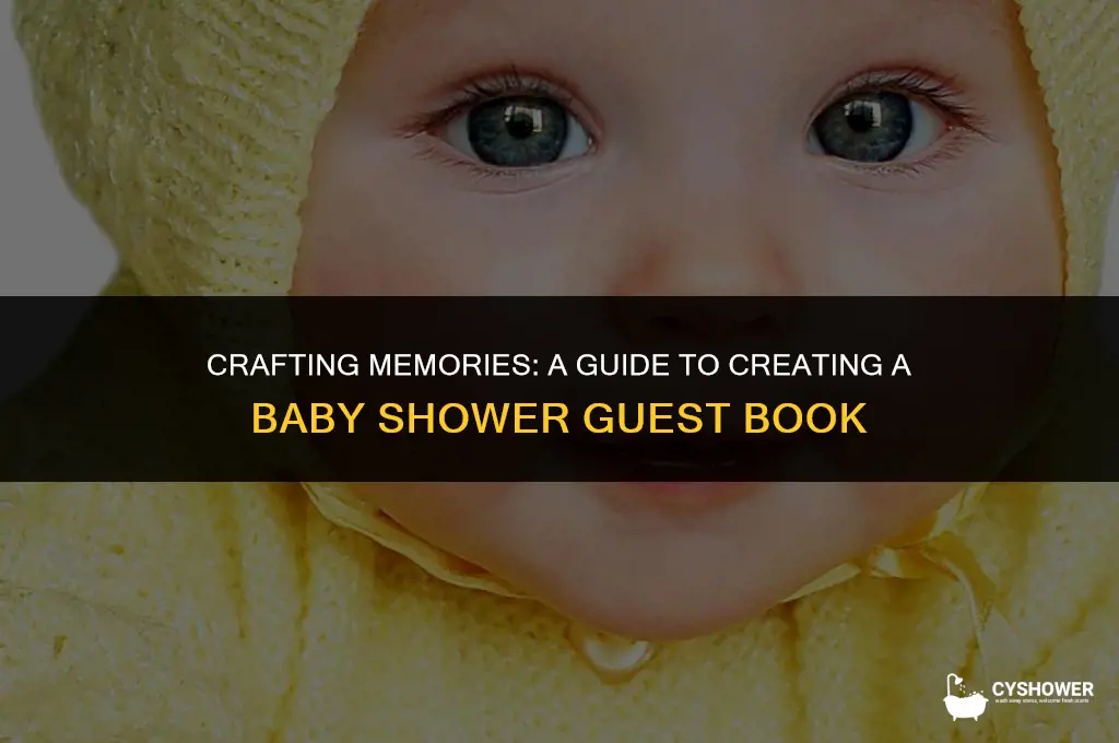 how to create a baby shower guest book
