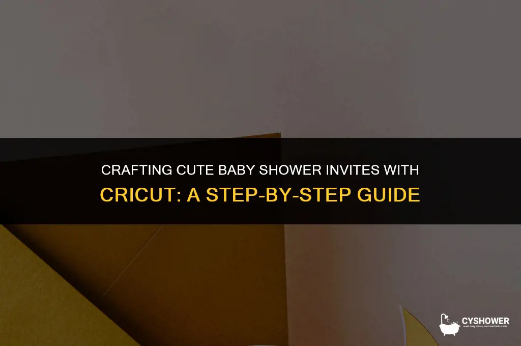 how to create a baby shower invitation in cricut