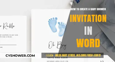 Crafting the Perfect Baby Shower Invitation in Microsoft Word
