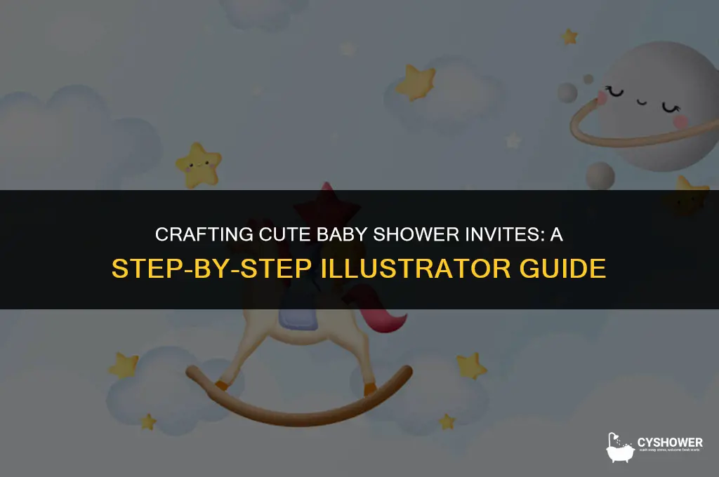 how to create a baby shower invite in illustrator