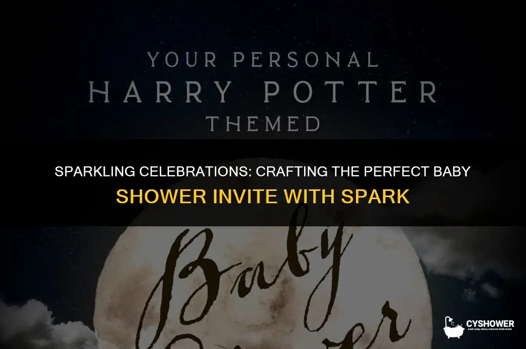 how to create a baby shower invite with spark