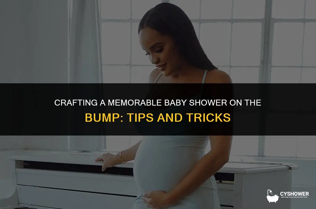 how to create a baby shower on the bump