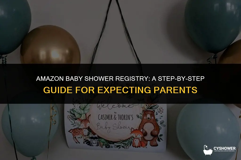 how to create a baby shower registry on amazon