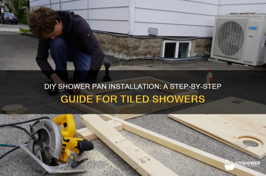 how to create a shower pan for tile