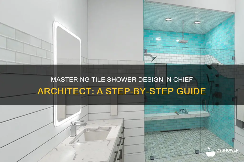how to create a tile shower in cheif architect