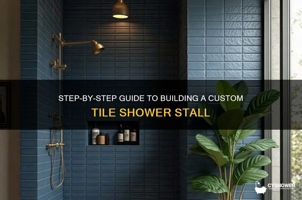 how to create a tile shower stall