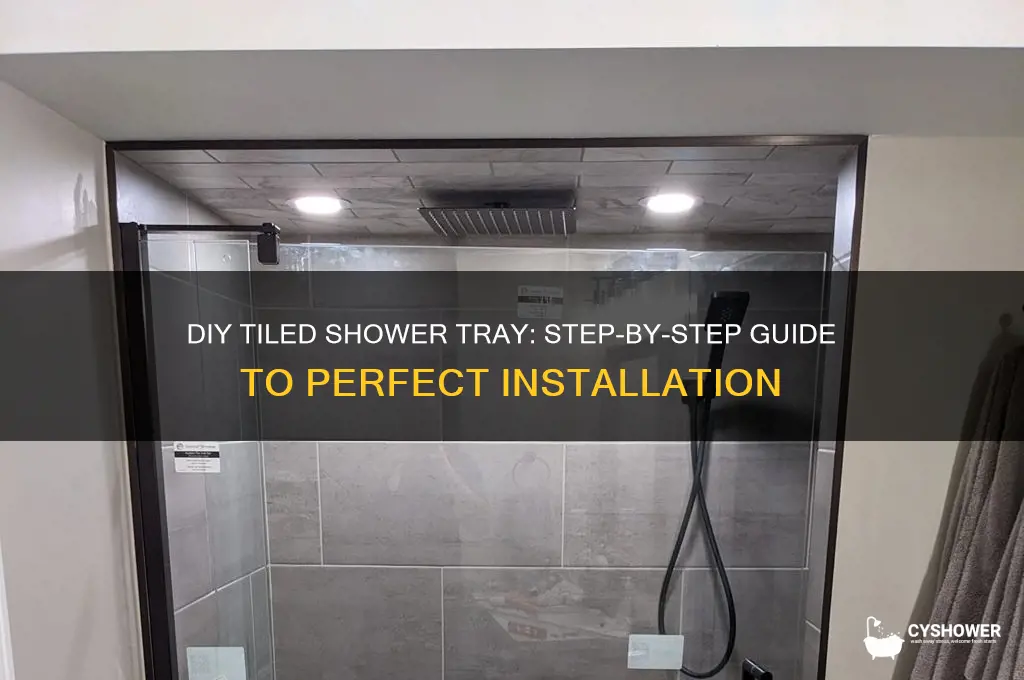 how to create a tiled shower tray