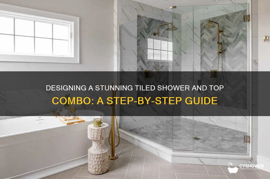 how to create a top with a tiled shower combo