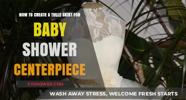 Crafting a Tulle Skirt Centerpiece for a Baby Shower: A Step-by-Step Guide