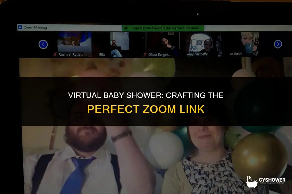 how to create a zoom link for a baby shower
