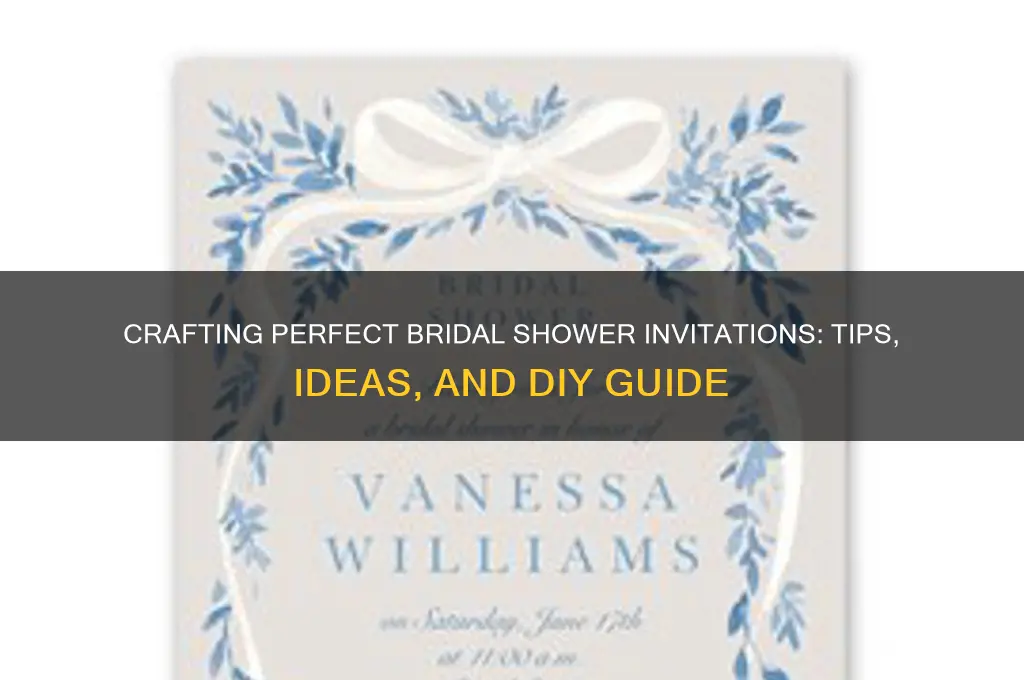 how to create bridal shower invitations