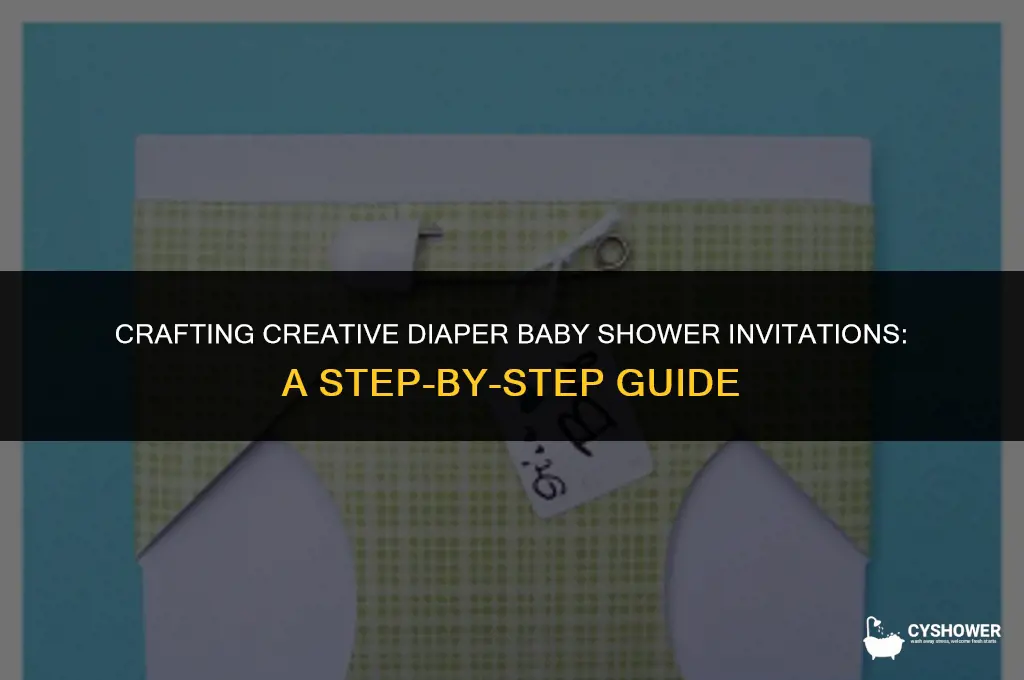 how to create diaper baby shower invitations
