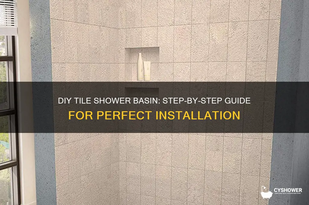 how to create shower basin for tile
