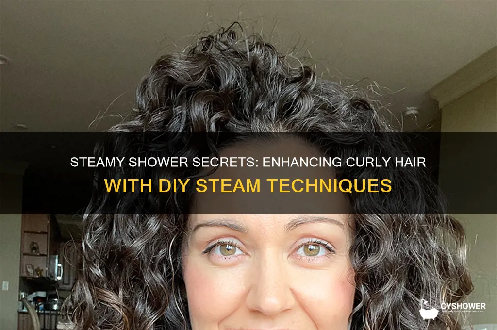 how to create steam in the shower for curly hair