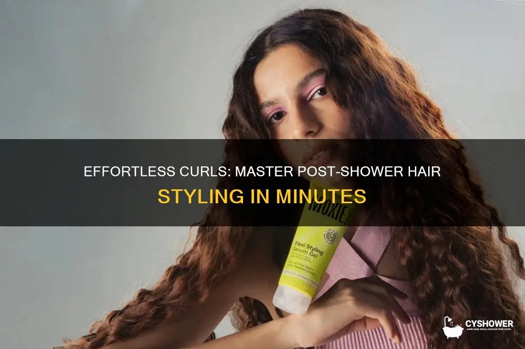 how to curl your hair straight outta the shower