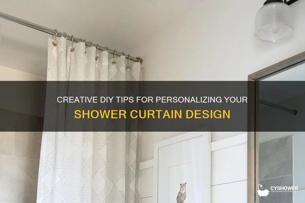 how to customize a shower curtain
