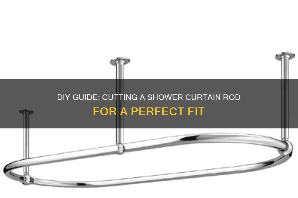 how to cut a shower curtain rod