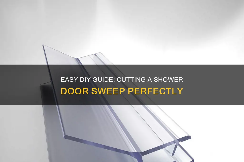 how to cut a shower door sweep