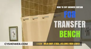 Easy Steps to Cut Shower Curtain for Transfer Bench Installation