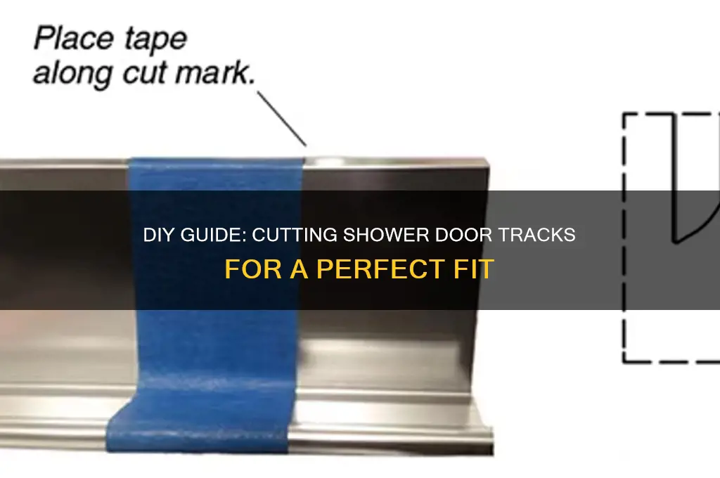 how to cut shower door track