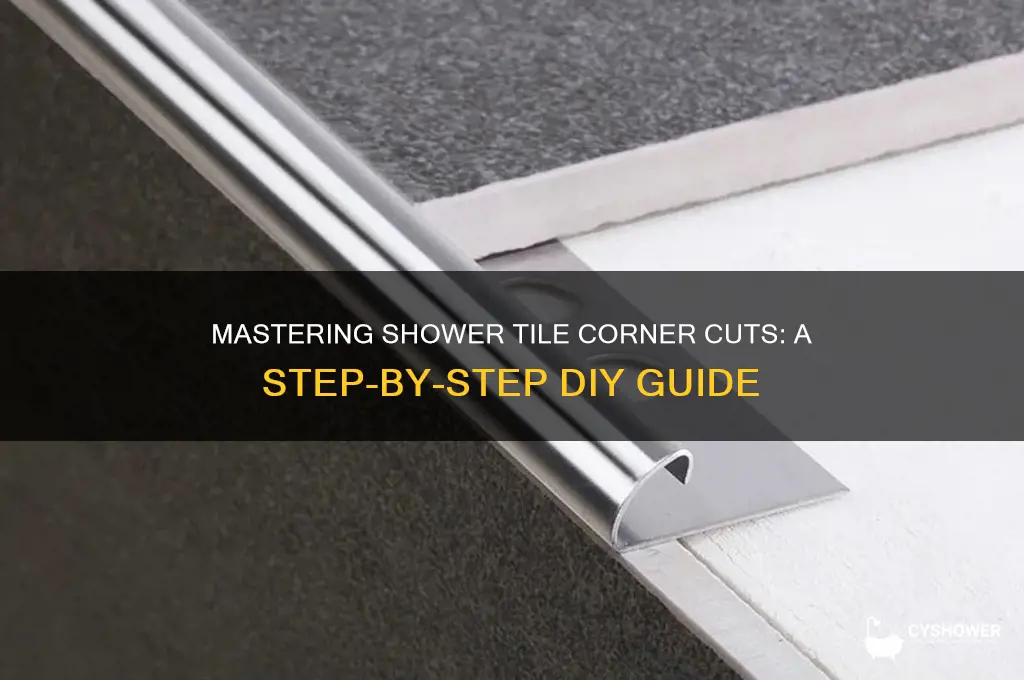 how to cut shower tile corners