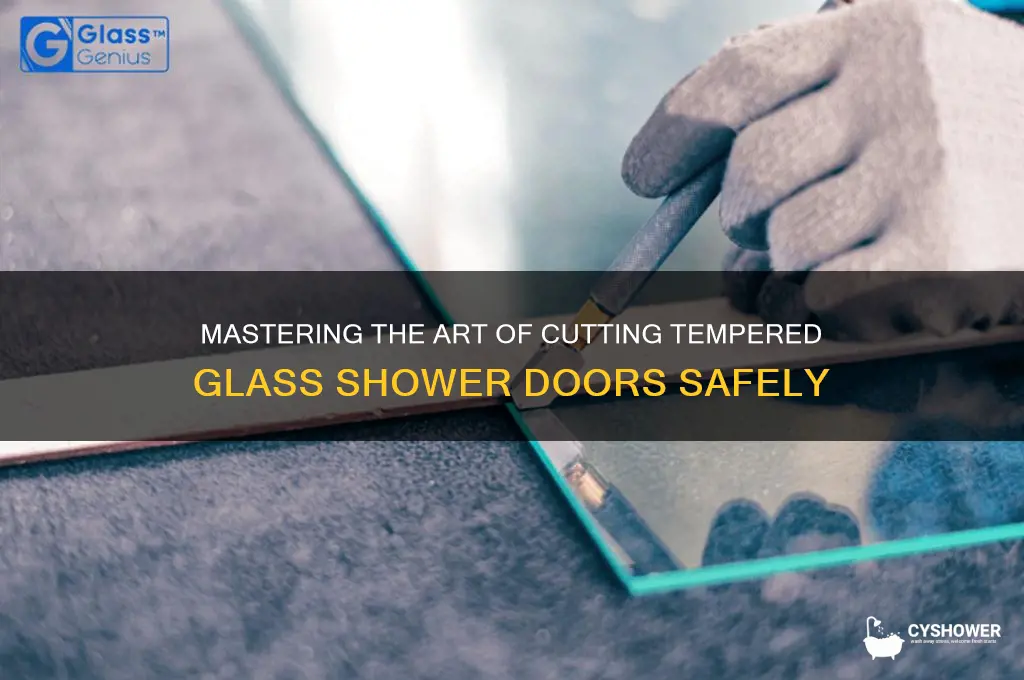how to cut tempered glass shower doors