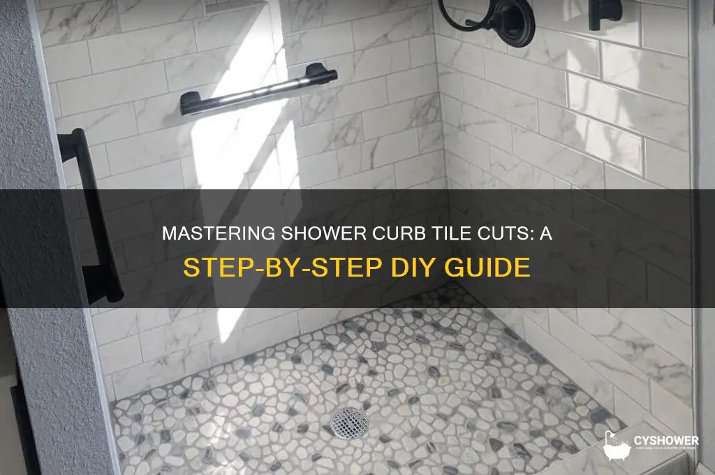 how to cut tile for a shower curb