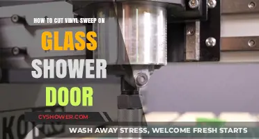 Easy Vinyl Sweep Cutting Guide for Glass Shower Doors