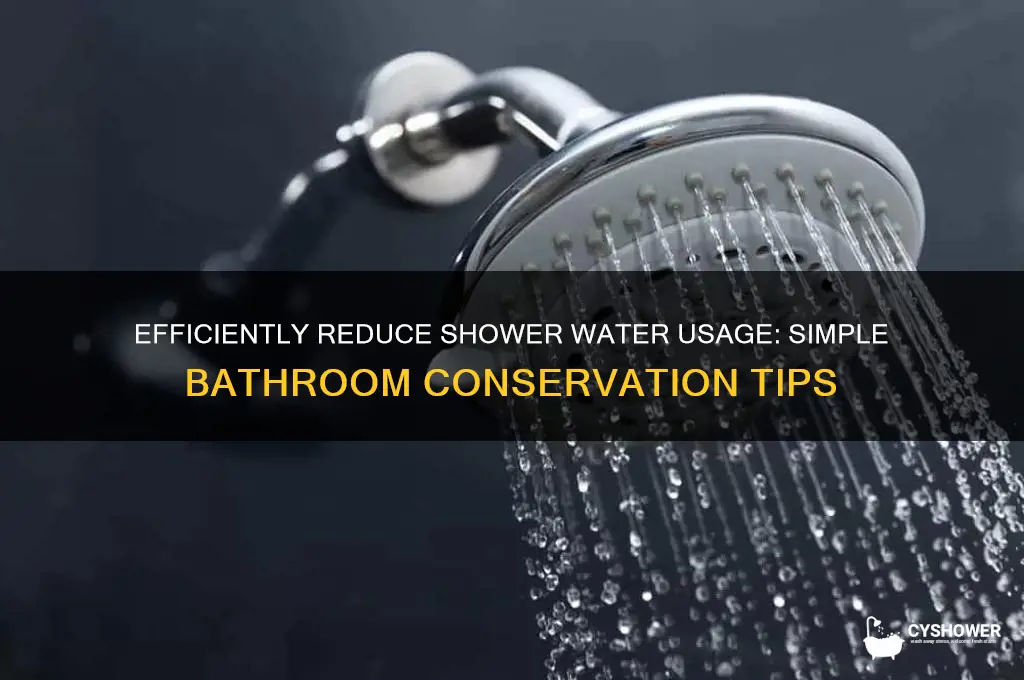 how to cut water from shower in the bathroom
