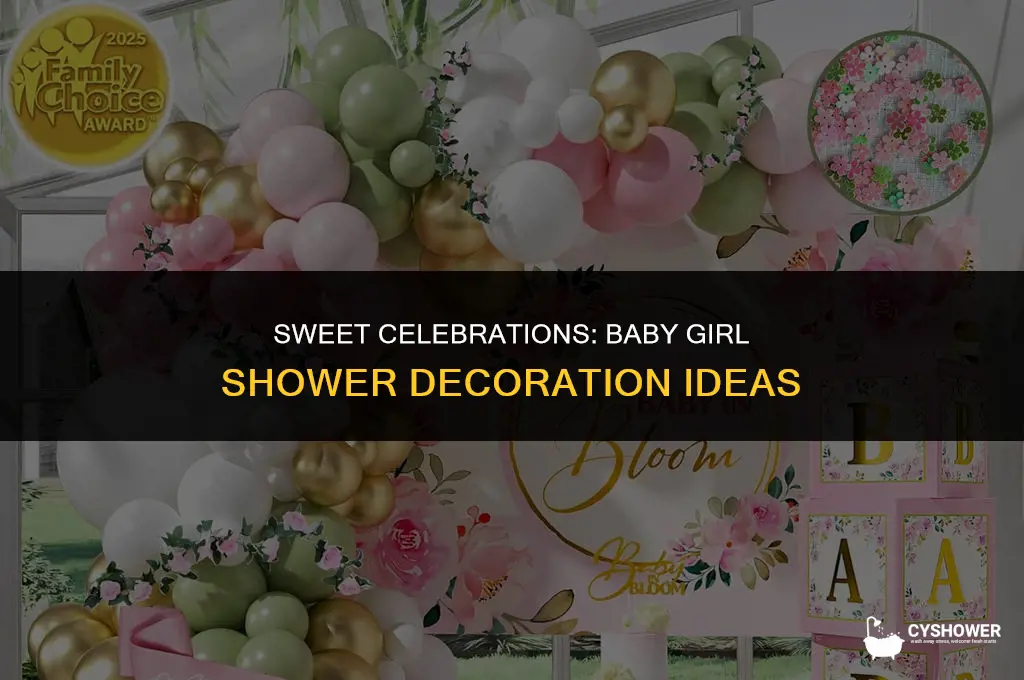 how to dacoration baby girl shower