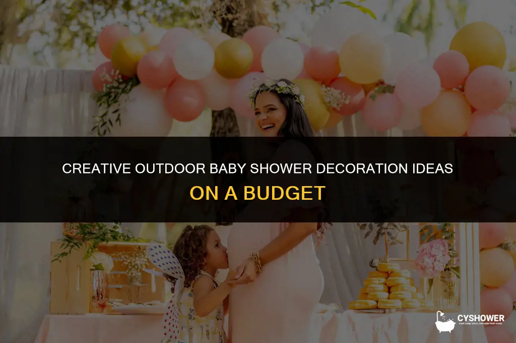 how to dacoration baby shower outside the huose